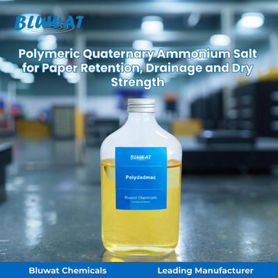 kaufen Polymeric Quaternary Ammonium Salt Polydadmac for Paper Retention, Drainage and Dry Strength | Bluwat Chemicals on-line-Fertigung