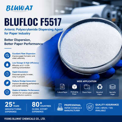 kaufen BLUFLOC F5517 Anionisches Polyacrylamid Dispergiermittel für die Papierindustrie on-line-Fertigung