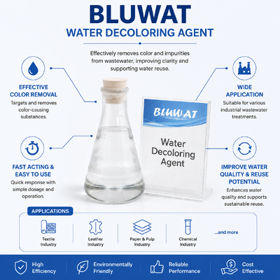 Besorgen BWD-01 Wasserverfärbungsmittel für hochfarbige Industrieabfälle mit 50-99% Farbentfernung und 50-80% COD-Reduktion on-line-Fertigung
