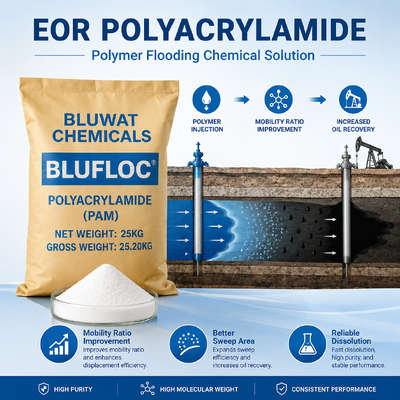 Besorgen BLUFLOC Anionische Polyacrylamid 20 bis 100 Maschen für die Stabilisierung von Öl- und Gasbohrflüssigkeiten on-line-Fertigung