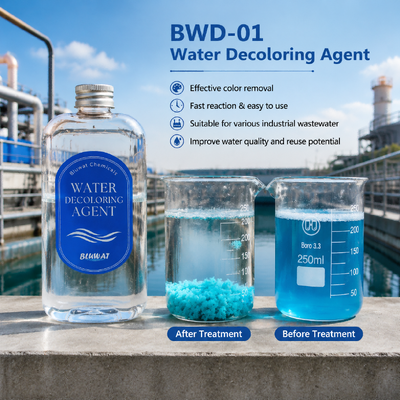 kaufen BWD-01 Wasserentfärbungsmittel mit 55% Feststoffgehalt zur kationischen Ladungsneutralisation als Bentonit-Alternative on-line-Fertigung