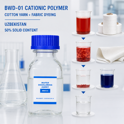 Besorgen BWD-01 Kationisches Polymer für die Färbeabwässer von Baumwollgarn und -gewebe in Usbekistan on-line-Fertigung