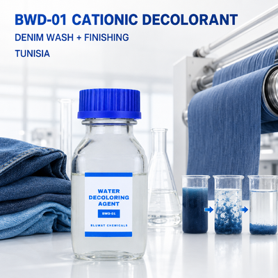 Besorgen BWD-01 Kationisches Entfärbungsmittel für Denim-Wasch- und Textilveredlungsabwässer in Tunesien on-line-Fertigung