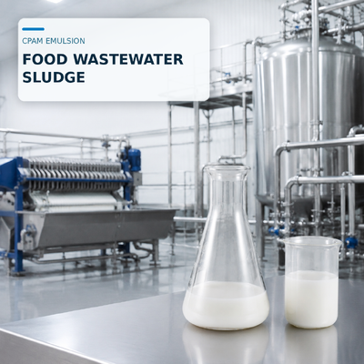 Besorgen CPAM-Emulsion zur Entwässerung von Schlämmen aus der Lebensmittelabwasserbehandlung on-line-Fertigung