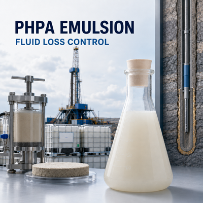 Besorgen PHPA-Emulsionsflüssigkeitsverlustzusatzstoff für Wasser-Bohrschlamm on-line-Fertigung