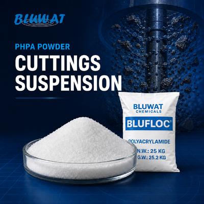 Besorgen Hochmolekulares PHPA-Pulver mit mindestens 89 % Feststoffgehalt für wasserlösliches anionisches Copolymer-Bohrschlammadditiv on-line-Fertigung