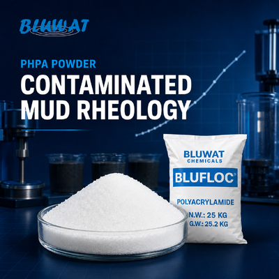 Besorgen PHPA-Pulver 89% Min. Feststoffgehalt Anionisches Copolymer für kontaminierte Bohrspülungen on-line-Fertigung
