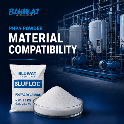 Besorgen PHPA-Pulver-Make-Up-System Materialauswahl und Metallvermeidung on-line-Fertigung