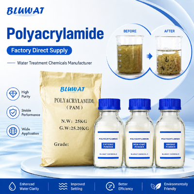 Besorgen Blufloc Anionisches Kationisches Nichtionisches Polyacrylamid Pulver für Wasseraufbereitung, Bergbau und industrielle Trennung on-line-Fertigung