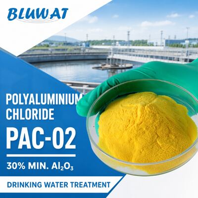 Besorgen 30% Min. Al2O3 Sprühtrocknetes Polyaluminiumchlorid PAC-02 zur Trinkwasserbehandlung on-line-Fertigung