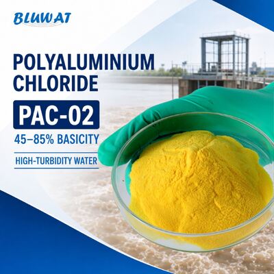 Besorgen 45-85% Grundgehalt Gelbpulver PAC-02 Polyaluminiumchlorid zur Wasserbehandlung mit hoher Turbidität on-line-Fertigung
