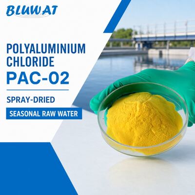 Besorgen 30% Min. Al2O3 Sprühgetrockneter 25kg-Beutel PAC-02 Polyaluminiumchlorid zur saisonalen Rohwasserbehandlung on-line-Fertigung