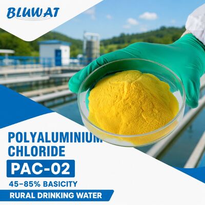 Besorgen PAC-02 Polyaluminiumchlorid mit max. 0,1 % unlöslichen Bestandteilen und mind. 30 % Al2O3-Gehalt in 25-kg-Säcken für ländliche Trinkwasserversorgung on-line-Fertigung