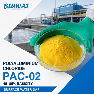 Besorgen 45-85% Basisität Sprühtrocknet PAC-02 Polyaluminiumchlorid für die DAF-Behandlung von Oberflächengewässern on-line-Fertigung