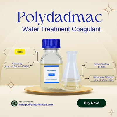 NSF-zertifizierte Wasserreinigungschemikalien Wasserbehandlung Koagulant PolyDADMAC PDADMAC CAS Nr. 26062-79-3