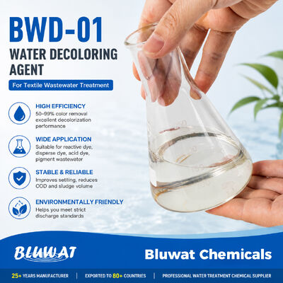 BWD-01 Dicyandiamide Formaldehyde Resin Decolourant Chemical for Textile Industry Wastewater Treatment