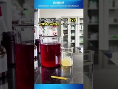 #Shorts | Abwasseraufbereitung mit #Entfärbungsmittel #PAM #PAC | Bluwat Chemicals Labortest